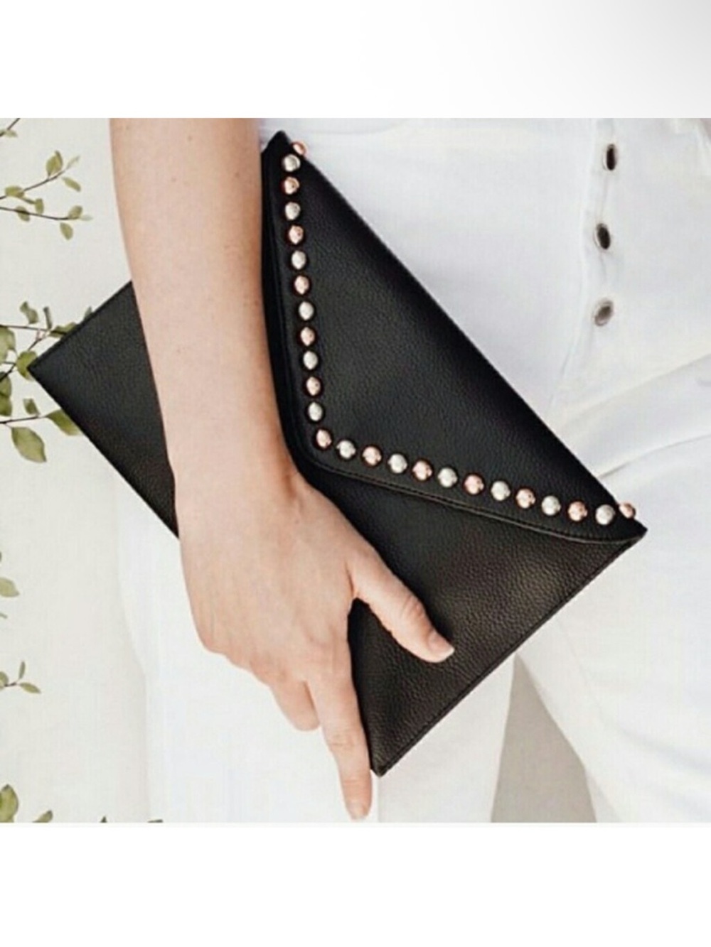 B-Low The Belt Studded Envelope Clutch